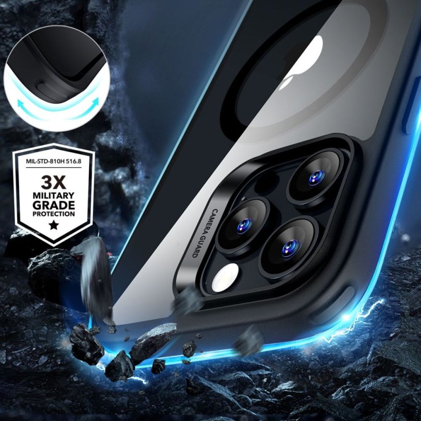 Ochranné sklo ESR Classic Hybrid Halolock Magsafe & Tempered Glass iPhone 16 Pro Max Clear/Black
