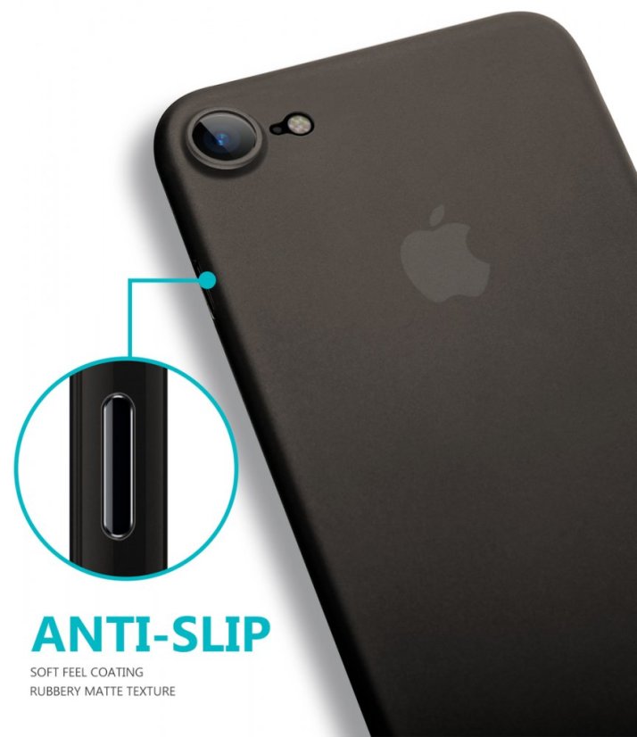 Vékony, minimális iPhone 7/iPhone 8/SE 2020/2022 fekete