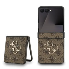 Guess PU 4G fém logó tok Samsung Galaxy Z Flip 7 barna Guess PU 4G fém logó tok Samsung Galaxy Z Flip 7 barna