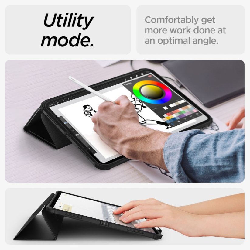 Kryt Spigen Ultra Hybrid ”Pro” iPad Air 13 2024 Black