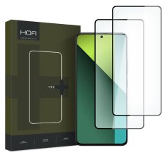 2ks v balení, set ochranných skiel Hofi Glass Pro+ 2-Pack Xiaomi Redmi Note 13 5G / 13 Pro 4G / 5G / 14S Black