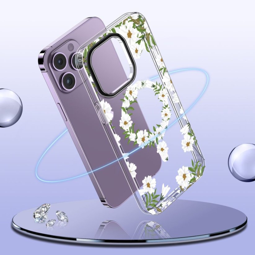 Kryt Tech-Protect Magmood Magsafe iPhone 15 Spring Daisy