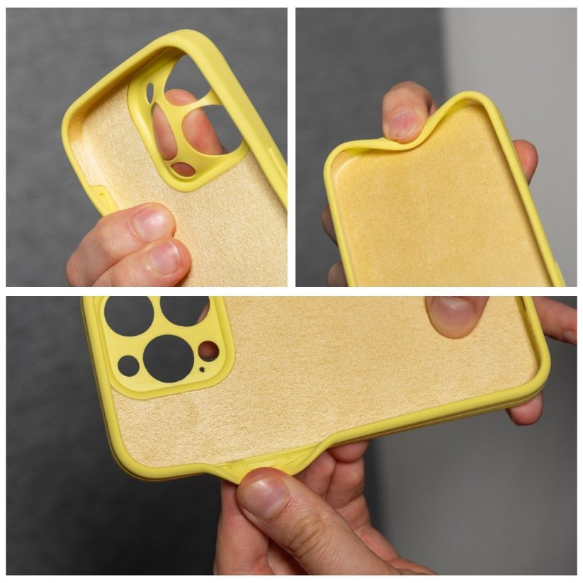 Kryt Case Silicone 2mm iPhone 13 Lemon