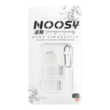 Redukcia Adapters Nano Sim/Micro, Micro Sim And Nano/Sim (Noosy 3v1) White Redukcia Adapters Nano Sim/Micro, Micro Sim And Nano/Sim (Noosy 3v1) White