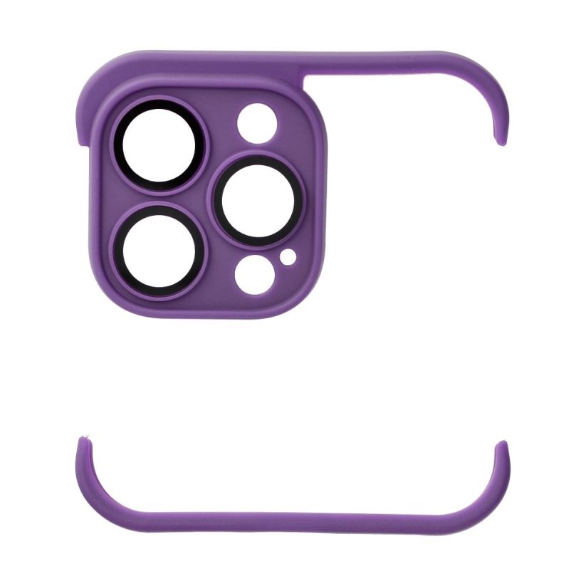 Kryt mini Bumpers With Camera Island Protection Case iPhone 13 Pro Dark Purple