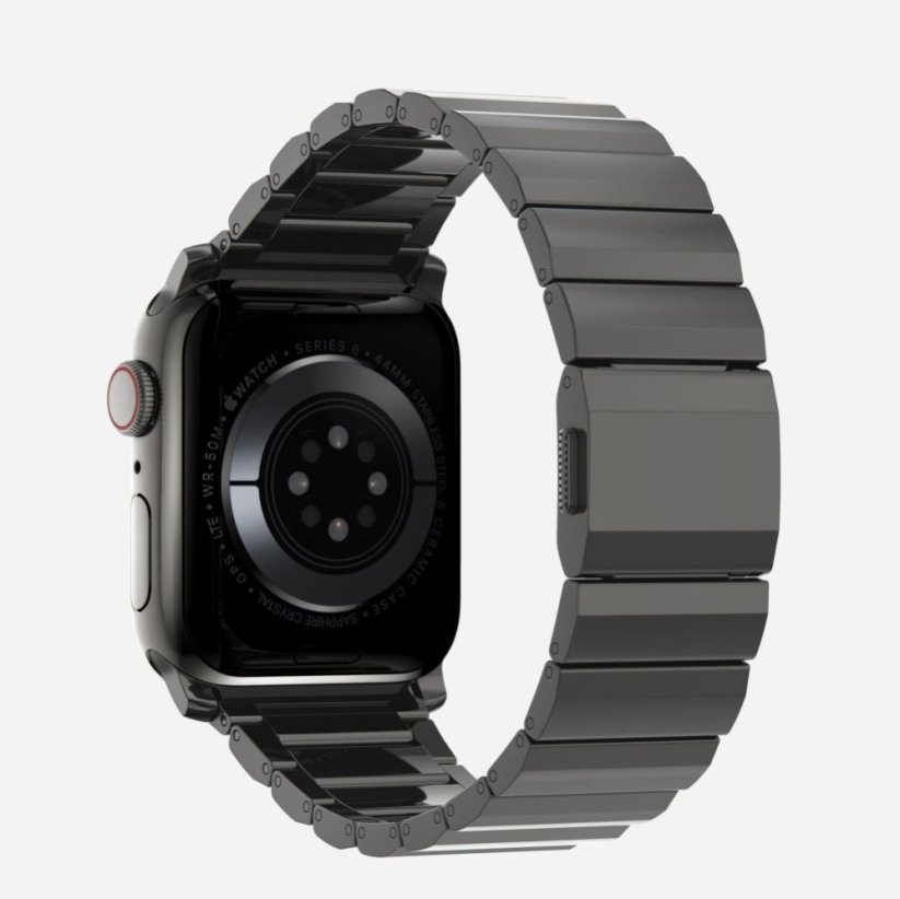Remienok Tech-Protect Steelband Apple Watch 6 / 7 / 8 / 9 / 10 / SE / Ultra 1 / 2 (44 / 45 / 46 / 49 mm) Black