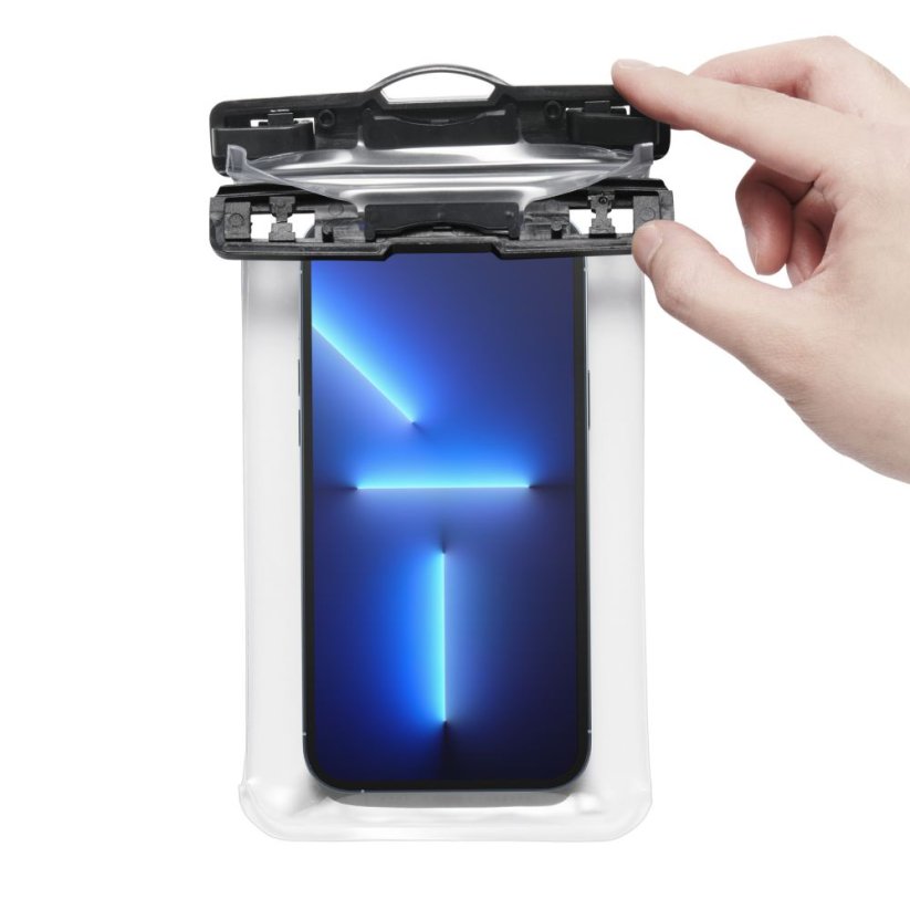 Vodeodolné púzdro Spigen A601 Universal Waterproof Case Crystal Clear