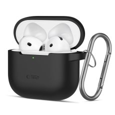 Kryt Tech-Protect Silicone Hook Apple Airpods 4 Black