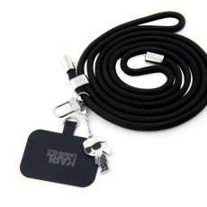 Karl Lagerfeld univerzális keresztpántos pánt zsinór és Ikonik tűk Black