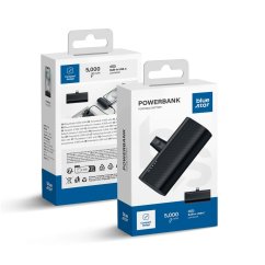 Powerbanka Blue Star Powerbank 5000 mAh With Built-In Connector Type C 2,1A W0556 Black