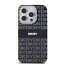 Kryt DKNY Case iPhone 15 Pro Max s MagSafe Dkhmp15Xhrhsek (DKNY Hc Magsafe Pc Tpu Repeat Texture Pattern W/ Stripe) Black