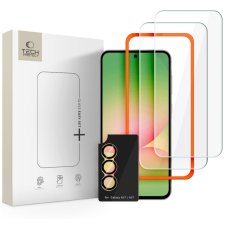 Ochranné tvrzené sklo Tech-Protect Easy Set+ 3-Pack Samsung Galaxy A57 5G čiré