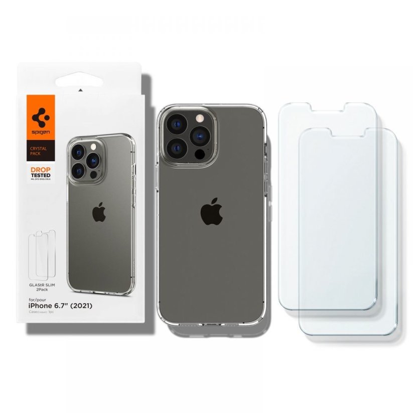 KRYT SPIGEN CRYSTAL PACK iPhone 13 Pro Max CRYSTAL CLEAR