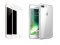 2PACK - 3D biele ochranné sklo + transparentný kryt pre iPhone 7 Plus/8 Plus