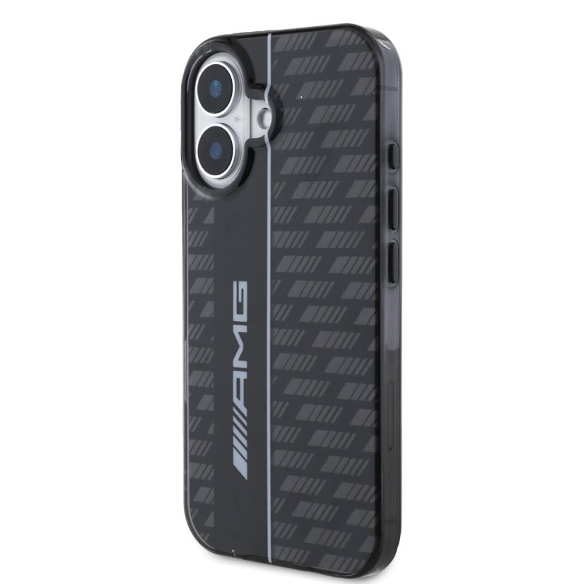 AMG Carbon Pattern zadný kryt pre iPhone 16 Black