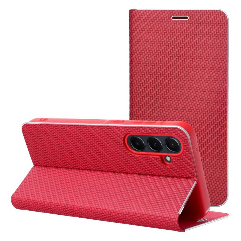 Kryt Luna Book Carbon Xiaomi Redmi Note 15 5G Red