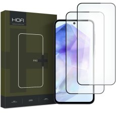2ks v balení, set ochranných skiel Hofi Glass Pro+ 2-Pack Samsung Galaxy A35 / A55 5G Black