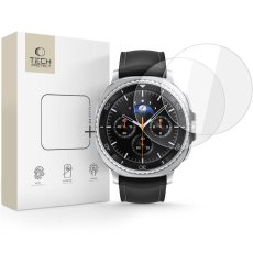 Ochranné tvrdené sklo Tech-Protect Glass Fit+ 2-Pack Samsung Galaxy Watch 8 Classic (46 mm) Clear