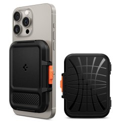 Kryt Spigen Lock Fit Magsafe Universal Magnetic Card Holder Black