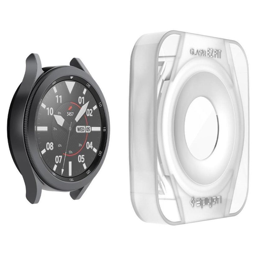 OCHRANNÉ TVRDENÉ SKLO SPIGEN GLAS.TR ”EZ FIT” 2-PACK SAMSUNG GALAXY WATCH 4 CLASSIC 46 MM