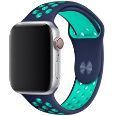 Remienok pre Apple Watch (38/40/41mm) Sport, blue-duck green (veľkosť S) Remienok pre Apple Watch (38/40/41mm) Sport, blue-duck green (veľkosť S)
