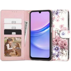 Kryt Tech-Protect Wallet Samsung Galaxy A15 4G / 5G Blossom Flower