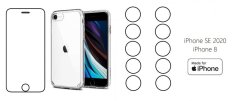 START PACK - hydrogel ochranná fólia + 10ks folia na zadnú kameru + transparentný kryt pre iPhone 8/SE 2020/2022 START PACK - hydrogel ochranná fólia + 10ks folia na zadnú kameru + transparentný kryt pre iPhone 8/SE 2020/2022