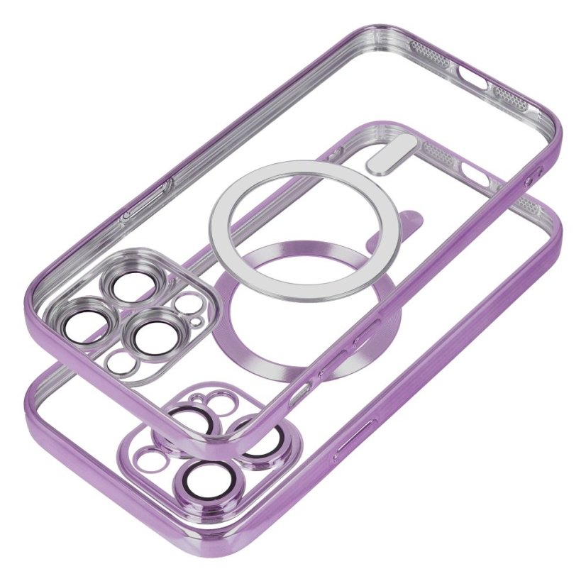 Kryt Case iPhone 15 Electro Mag Cover s MagSafe Purple