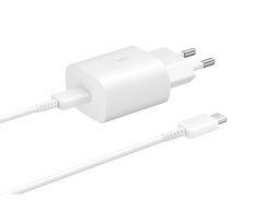 EP-TA800XWE Samsung 25W cestovná nabíjačka + USB-C dátový kábel White