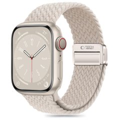 Remienok Tech-Protect Nylonmag Apple Watch 6 / 7 / 8 / 9 / 10 / SE (40 / 41 / 42 mm) Natural Titanium