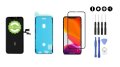 MULTIPACK - Čierny OLED displej iPhone X + lepka pod displej + 3D ochranné sklo + sada náradia