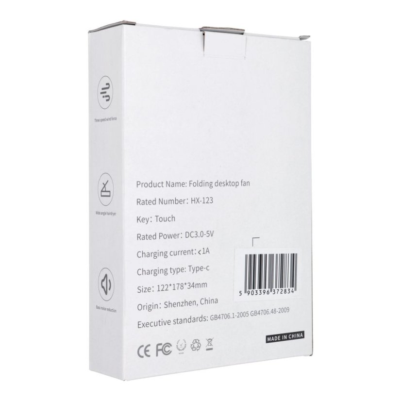 Desk Fan Hx-123 Beige