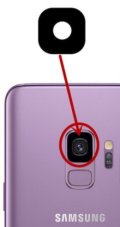 Csere hátsó kamera üveg - Samsung Galaxy S9