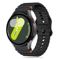 Remienok Tech-Protect Silicone Sport Samsung Galaxy Watch 4 / 5 / 5 Pro / 6 / 7 / FE Black