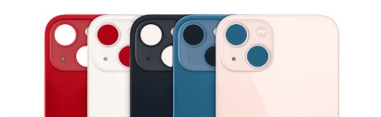 Apple iPhone 14 Plus - Sklo zadného housingu so zväčšeným otvorom na kameru - Starlight