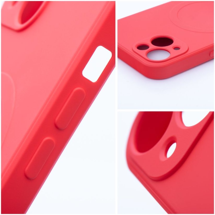 Kryt Silicone Mag Cover Case s MagSafe iPhone 13 Pro Red