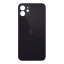 Apple iPhone 12 - Sklo zadného housingu so zväčšeným otvorom na kameru (Black)