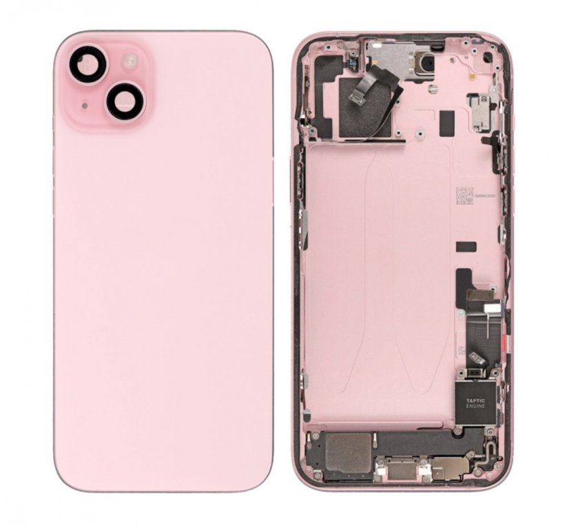 Apple iPhone 15 Plus - Zadný housing s predinštalovanými dielmi (Pink)