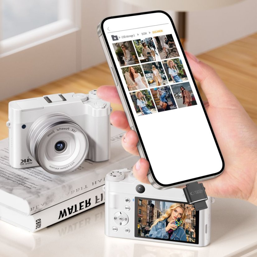 Tech-Protect Ultraboost Type-C kártyaolvasó Micro Sd/Tf Black