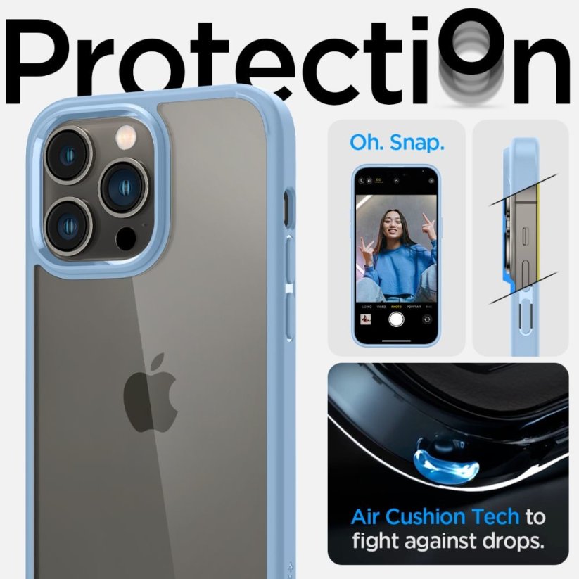 KRYT SPIGEN ULTRA HYBRID iPhone 14 Pro SIERRA BLUE