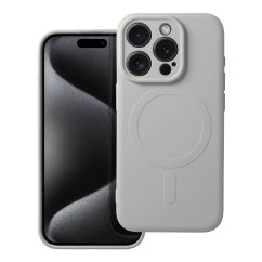 Kryt Silicone Mag Cover Case s MagSafe iPhone 15 Pro Titanium