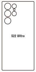 Hydrogel - zadná ochranná fólia - Samsung Galaxy S22 Ultra - typ výrezu 5