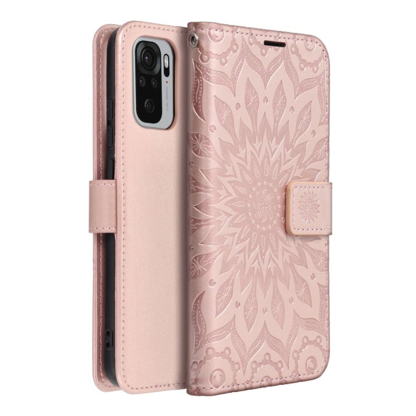 Kryt Mezzo Book Case Xiaomi Redmi Note 10 5G / Poco M3 Pro / Poco M3 Pro 5G Mandala Rose Gold