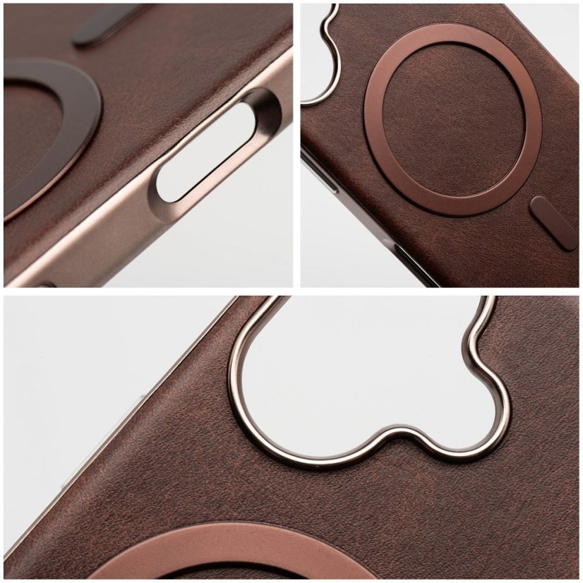 Kryt Case iPhone 17 Gentleman Mag Cover s MagSafe Brown