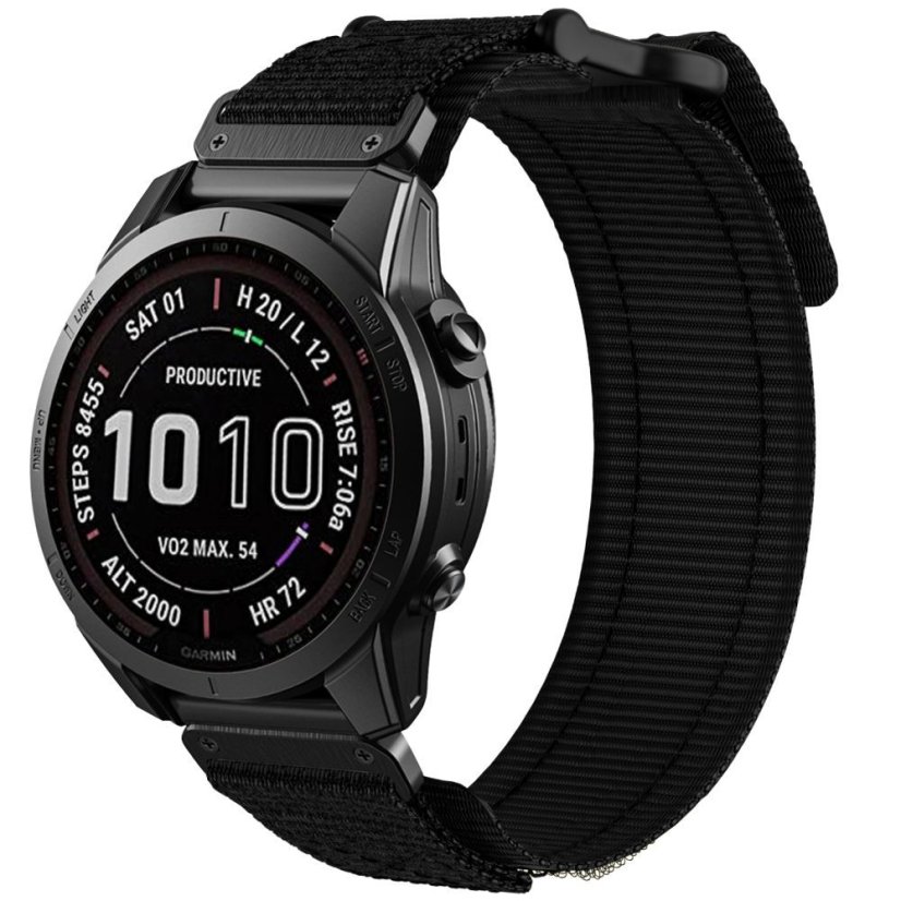 Remienok Tech-Protect Scout Pro Garmin Fenix 3 / 5X / 3Hr / 5X Plus / 6X / 6X Pro / 7X Black