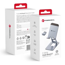 Desk Holder Phone / Tablet Foldable Forcell F-Grip Fold Stand 1 Gray