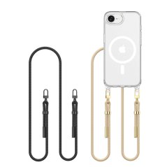 Kryt Tech-Protect Flexair Chain Magsafe iPhone 16E Black & Taupe Kryt Tech-Protect Flexair Chain Magsafe iPhone 16E Black & Taupe