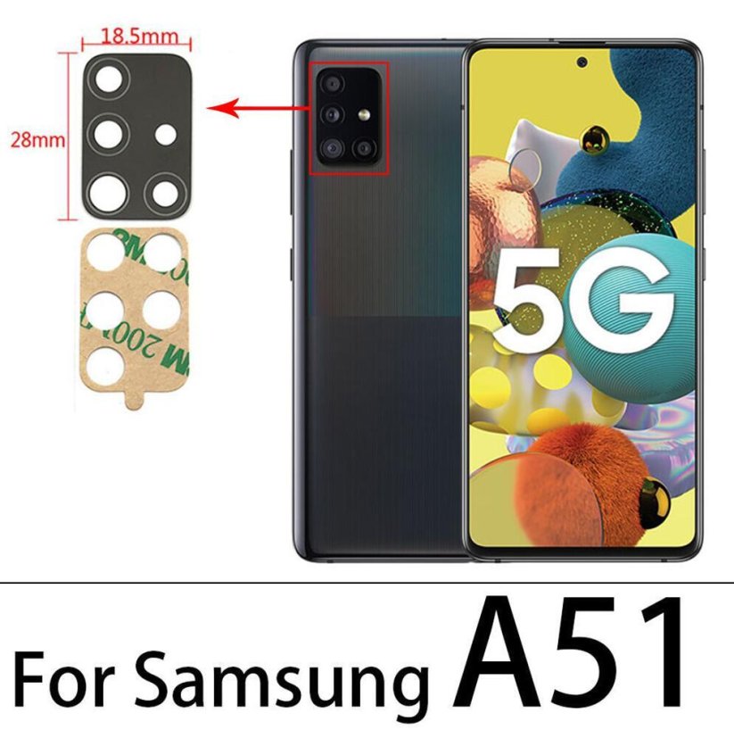 Náhradné sklo zadnej kamery - Samsung Galaxy A51 4G