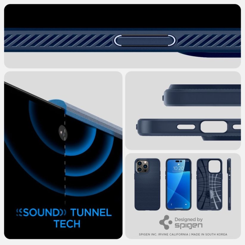 KRYT SPIGEN LIQUID AIR iPhone 14 Pro NAVY BLUE