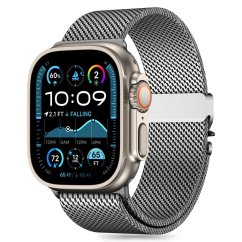Remienok Tech-Protect Milano Apple Watch 6 / 7 / 8 / 9 / 10 / SE / Ultra 1 / 2 (44 / 45 / 46 / 49 mm) Silver